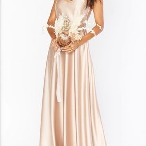 Show Me Your MuMu Faith Maxi - Champagne Luxe Satin